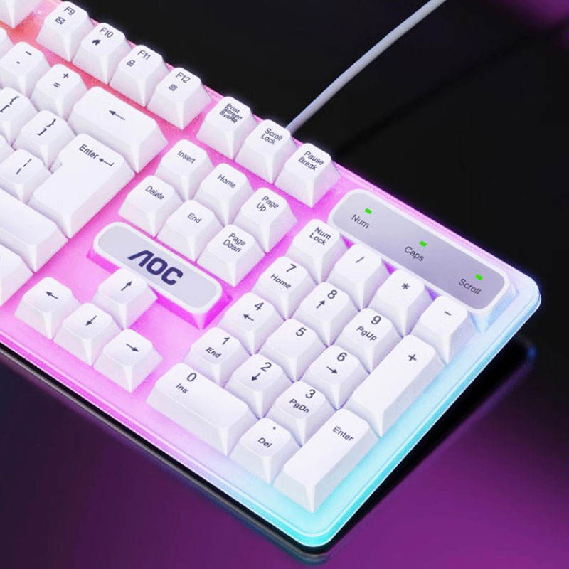 RGB Keyboard and Mouse Set, Gaming Wired Keyboard, Office Gaming Typing Desktop Laptop Universal