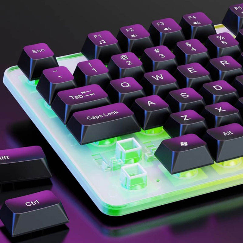RGB Keyboard and Mouse Set, Gaming Wired Keyboard, Office Gaming Typing Desktop Laptop Universal