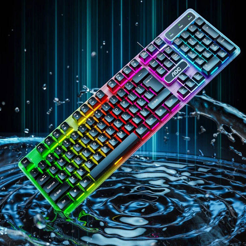 RGB Keyboard and Mouse Set, Gaming Wired Keyboard, Office Gaming Typing Desktop Laptop Universal