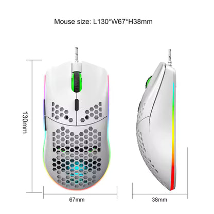 Usb Gaming Mouse GX73 RGB Programmable Optical Adjustable DPI 7200dpi Oem Wired Computer Mouse
