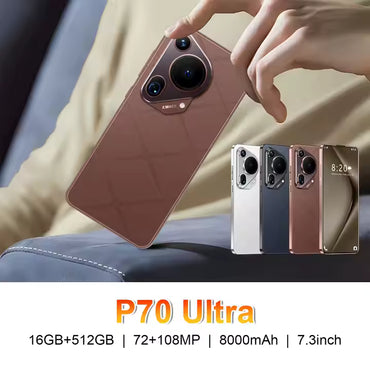 Huawe Hawei P70 Pro Phone Android Smartphone High Quality 7.3 Inch 6800mah 12gb+512gb Smart Phone Smartphone 5g Global Version