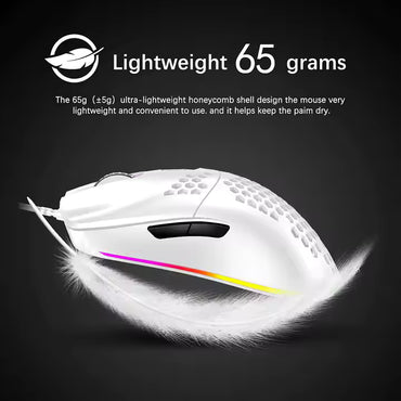 Usb Gaming Mouse GX73 RGB Programmable Optical Adjustable DPI 7200dpi Oem Wired Computer Mouse