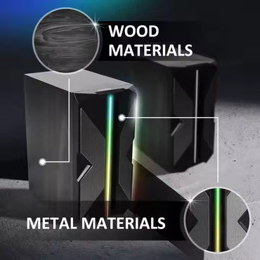 Professional RGB LED Computer Audio USB Computer Desktop Small Wood Home Mini Portable Selling Gaming Speakers