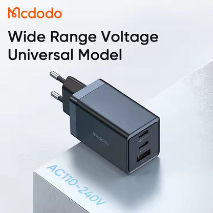 Mcdodo 154 70W GaN USB C Charger Kit With Cable 36W C to L 1.2M PD3.0 QC4 2C1U Type-C 67W Charger for Laptop Tablet Mobile Phone