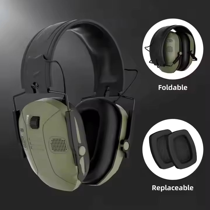 Manufacturer's Direct Sale of Electronic Folding Noise Cancelling Communication Earmuffs Hearing Protection Headphones