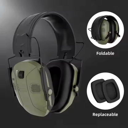 Manufacturer's Direct Sale of Electronic Folding Noise Cancelling Communication Earmuffs Hearing Protection Headphones