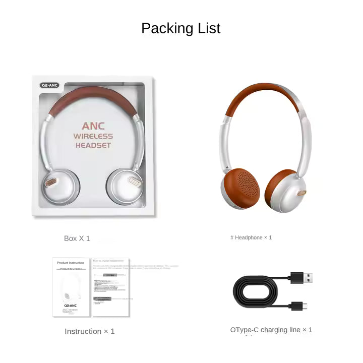 Cross-Border New Retro High Sound Quality Wireless Sports Game Headset Long-Term Pain-Free Bluetooth Hearing Protection Headset